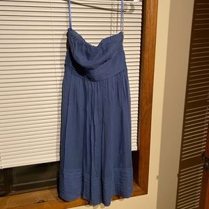 J. Crew Strapless Cocktail Bridesmaid Dress Blue sz 6 New